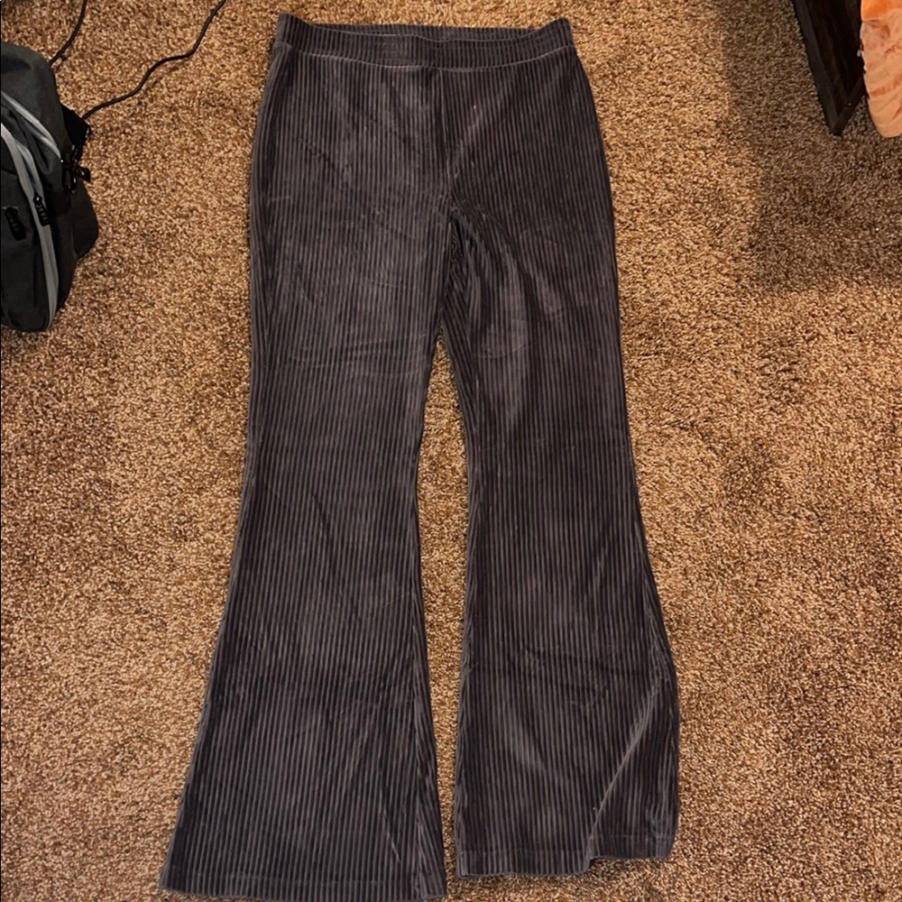 Aerie velvet flare pants